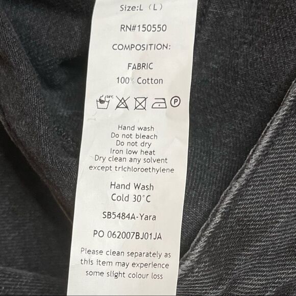 HOUSE OF CB Woman Straight Leg Trendy High Rise Wide Leg Jeans Dark - Picture 7 of 11